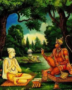 Hanuman Ji with Tulsidas Hanuman Bahuk